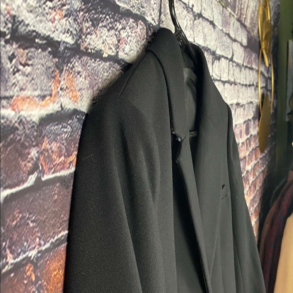 J. Crew Classic Black Button Closure Suit Blazer Sz 8 - Picture 12 of 15